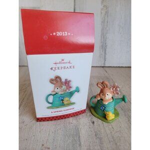 Hallmark a spring surprise ornament Xmas bunny